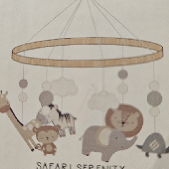 Charming Peanut Shell Woodland Animal Musical Mobile - Safari Serenity - Picture 7 of 8